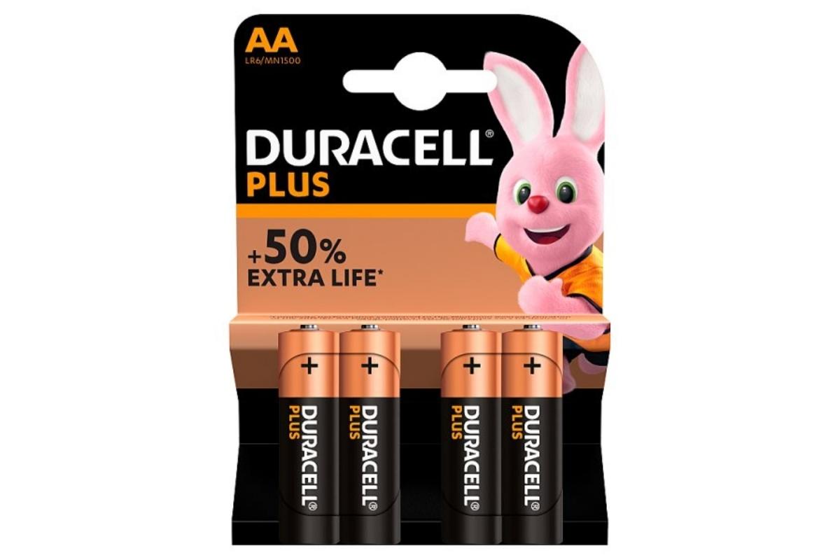 Duracell Plus Power AA Battery Pack of 4