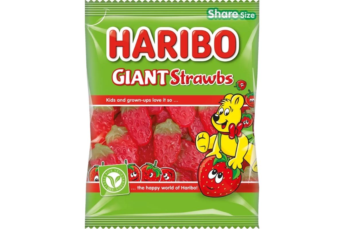 Haribo Giant Strawbs 160g