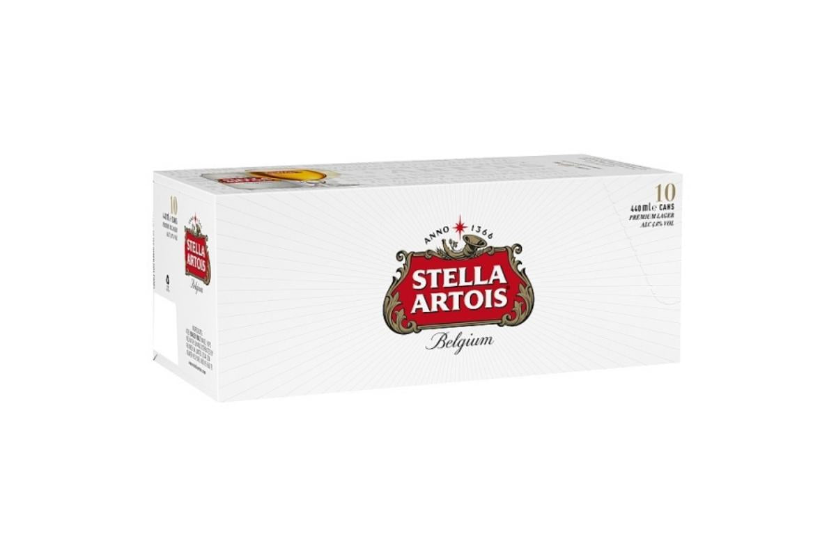 Stella Artois Beer 4.8% 440ml Pack of 10